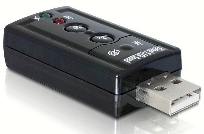 Delock 61645 61645 USB 2.0 / Jack Audio Adattatore [1x Spina A USB 2.0 - 2x Presa jack da 3.5 mm] Nero