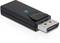 Schwarzer USB-Adapter mit blauem LED-Licht, rechteckige Form, USB-Anschluss erkennbar.