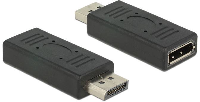 Thumbnail - Delock 65691 DisplayPort Adapter [1x DisplayPort Stecker - 1x DisplayPort Buchse] Schwarz