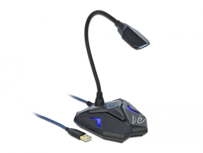 Ansteck Gesangs-Mikrofon Delock 66330 Übertragungsart (Details):USB inkl. Kabel-2