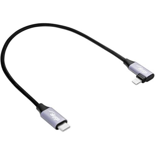 Akyga USB-Kabel USB-C® Stecker, Apple Lightning Stecker 0.30 m Schwarz AK-USB-55
