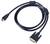 Schwarzes HDMI-zu-DVI-Kabel mit sichtbaren Steckern an beiden Enden, geeignet für audiovisuelle Verbindungen zwischen Geräten.