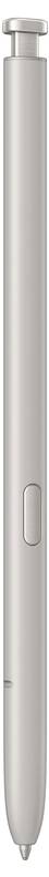 Silberner Stift mit Druckknopf an der Seite, geeignet für die Bedienung von Touchscreens.