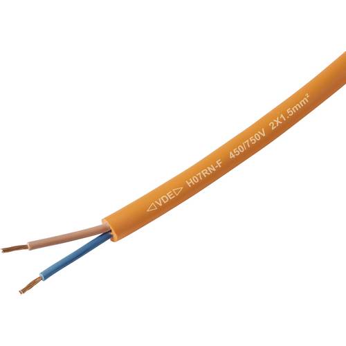 Thumbnail - TRU COMPONENTS TC-13536984 Gummischlauchleitung H07RN-F 2 x 1.5 mm² Orange Meterware
