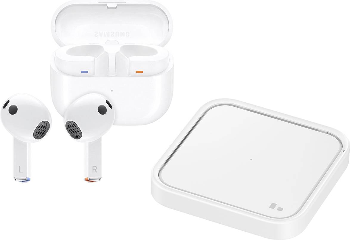 Samsung Galaxy Buds3 In Ear Headset Bluetooth® Stereo Weiß Noise Cancelling Batterieladeanzeige, Headset, Induktion, ink...