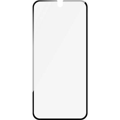 Ein leeres Handy-Display mit abgerundeten Ecken und einer kleinen Aussparung oben in der Mitte. Keine weiteren Details sichtbar.