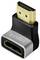 Ein schwarzer HDMI-Adapter von LogiLink mit rechteckiger Bauform und goldenen Anschlüssen, geeignet zum Verbinden von HDMI-Kabeln.
