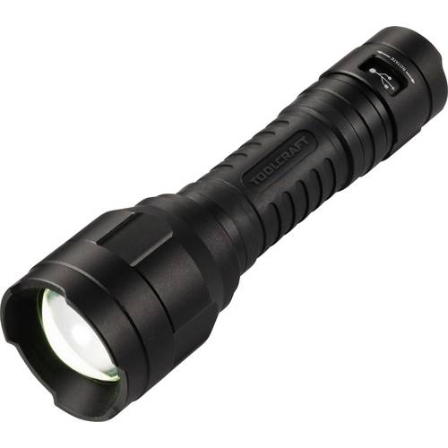 Thumbnail - TOOLCRAFT TO-10153320 Taschenlampe Einstellbare Punktgröße, verstellbar, mit USB-Schnittstelle Li-Ionen Akkus 1100 lm 30...