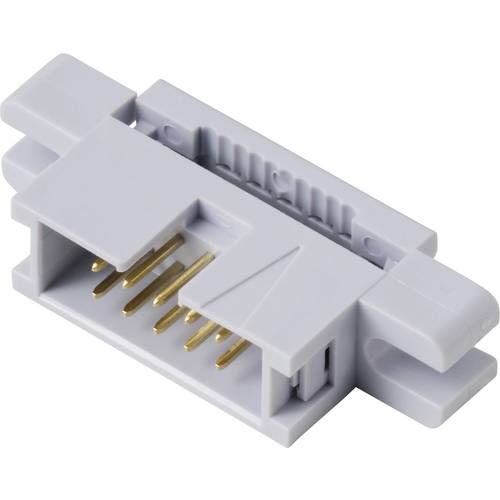 Thumbnail - TRU COMPONENTS TC-13537804 Pfosten-Steckverbinder mit Befestigungsflansch Rastermaß: 2.54 mm Polzahl Gesamt: 10 Anzahl R...