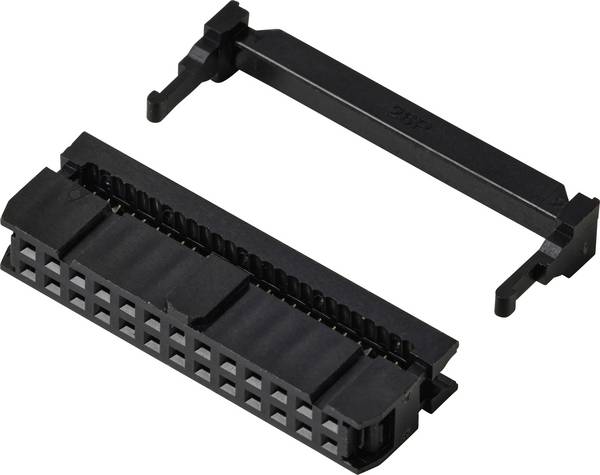 TRU COMPONENTS TC-13537816 Pfosten-Steckverbinder mit Zugentlastung Rastermaß: 2.54 mm Polzahl Gesamt: 26 Anzahl Reihen: 2 1 St.