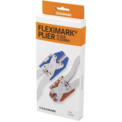 Fleximark Plier Verpackung mit Abbildung einer blauen und einer orangefarbenen Zange. Text: 'FL52A FL52ERA'.