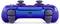 Ein violetter und blauer Game-Controller mit Tasten und Joysticks, frontal abgebildet.