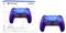Blauer PlayStation-Controller der Marke Sony neben der Verpackung, die den Inhalt zeigt. Enthält den Text 'DualSense Wireless Controller'.