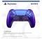 PlayStation DualSense-Controller in Blau für PS5, hervorgehoben auf einer Verpackung mit Logos und mehrsprachiger Beschreibung.