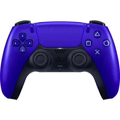 Ein blauer Gaming-Controller mit Dual-Sticks, Steuerkreuz und Aktionstasten. Designed für die PlayStation-Konsole.