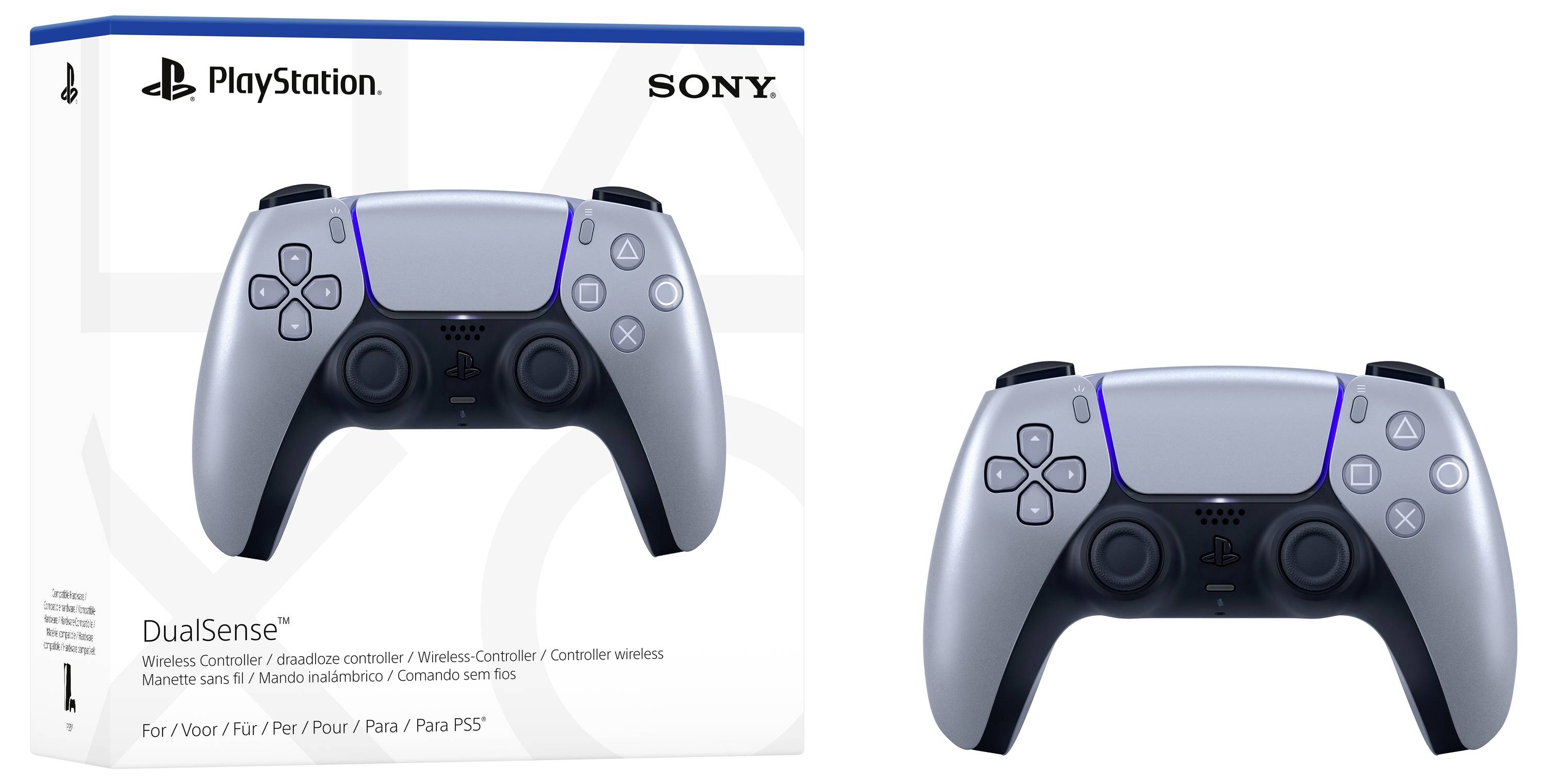 Sony DualSense Gamepad PlayStation 5 Sterling Silver-6