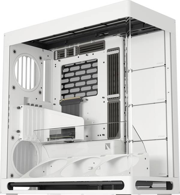 HAVN HAVN HS 420 VGPU PC-Gehäuse, Midi-Tower, E-ATX, Tempered Glass, PCIe 5.0 Riser Midi-Tower Gaming-Gehäuse, Gehäuse, PC-Gehäuse  Weiß