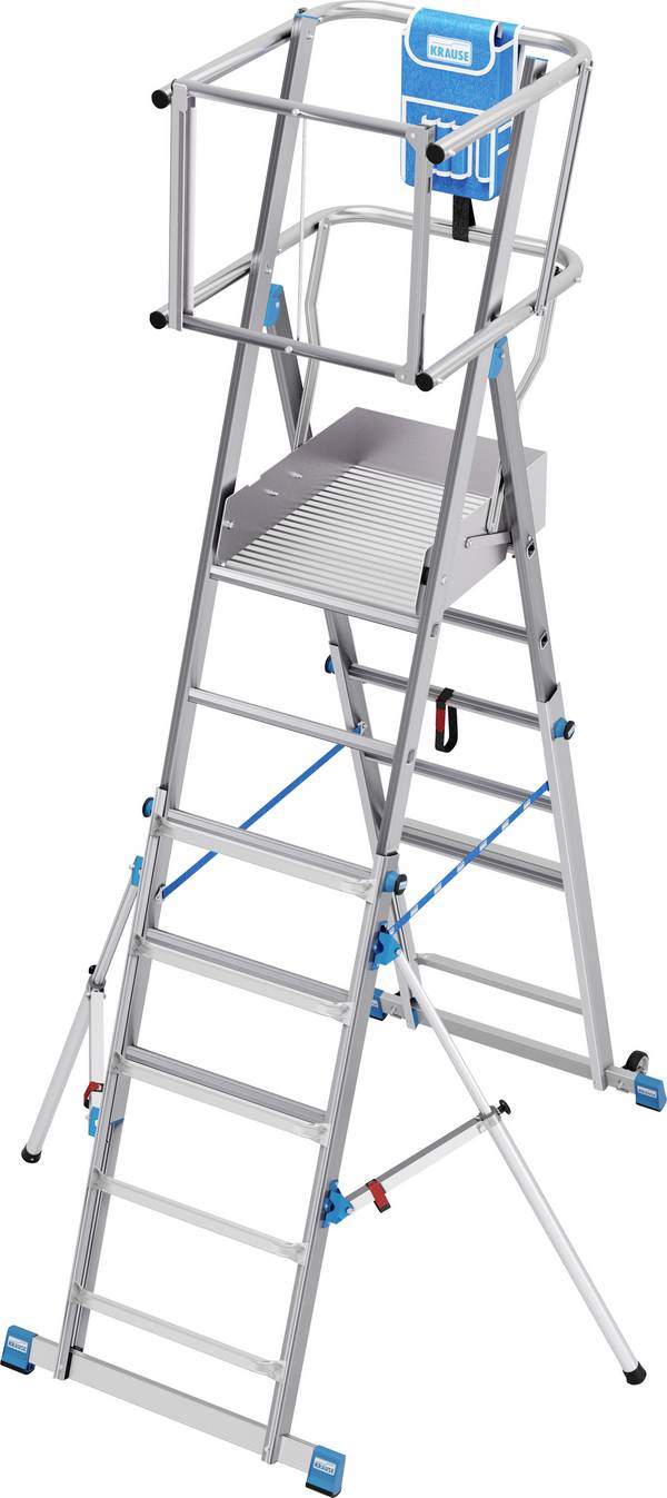 Krause SkyMatic 832948 Aluminium Plattformleiter Arbeitshöhe (max.): 4.35 m 40 kg