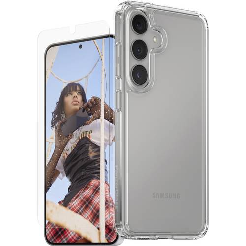 PanzerGlass CARE Fashion 2-in-1 Hülle + Schutzglas Set Samsung Galaxy S25 Transparent Stoßfest CRRCANUG38388