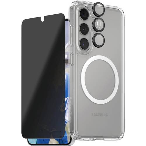 Thumbnail - PanzerGlass CARE Flagship 3-in-1 Hülle + Schutzglas Set Samsung Galaxy S25+ Transparent, Schwarz Induktives Laden, Stoßf...