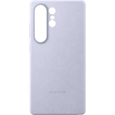 Graues Smartphone-Case mit Ausschnitten für Kamera und Blitz. Längliches Design. Das Logo 'SAMSUNG' ist auf der Rückseite eingeprägt.