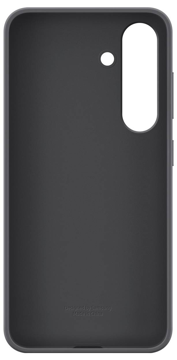 Schwarze Smartphone-Schutzhülle mit Aussparungen für Kamera und Sensoren, schlichtes Design.