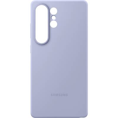 Hellblaue Handyhülle mit Aussparungen für Kamera und Tasten, passend für Samsung-Geräte.