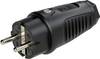 PC Electric 0512-ss Schutzkontaktstecker Vollgummi 250 V Schwarz IP54