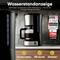 'Kaffeemaschine mit Wasserstandanzeige, verhindert Trockenlauf. Testbild-Auszeichnung mit Platz 1 in der Kategorie Kaffeemaschinen.'