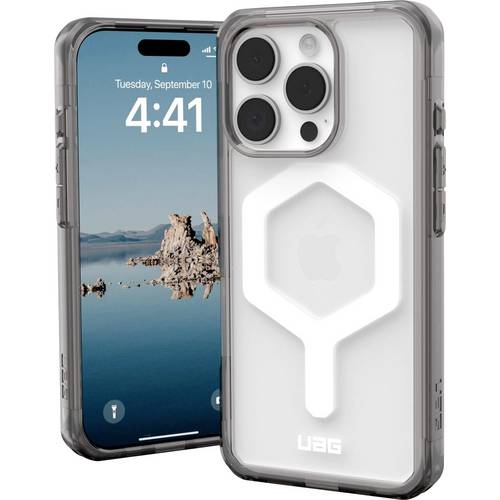 Urban Armor Gear Plyo Backcover Apple iPhone 16 Pro Grau, Transparent Induktives Laden, MagSafe kompatibel, Stoßfest 114...