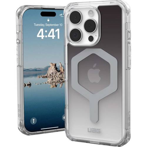 Urban Armor Gear Plyo Backcover Apple iPhone 16 Pro Transparent, Ombré Induktives Laden, MagSafe kompatibel, Stoßfest 11...