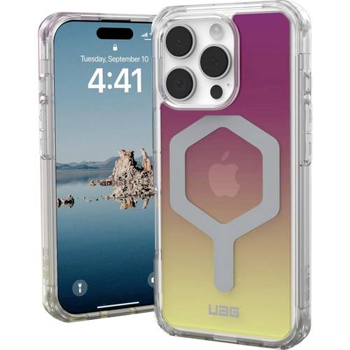 Urban Armor Gear Plyo Backcover Apple iPhone 16 Pro Bunt, Transparent Induktives Laden, MagSafe kompatibel, Stoßfest 114...