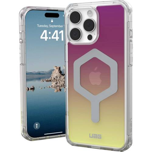 Urban Armor Gear Plyo Backcover Apple iPhone 16 Pro Max Bunt, Transparent Induktives Laden, MagSafe kompatibel, Stoßfest...