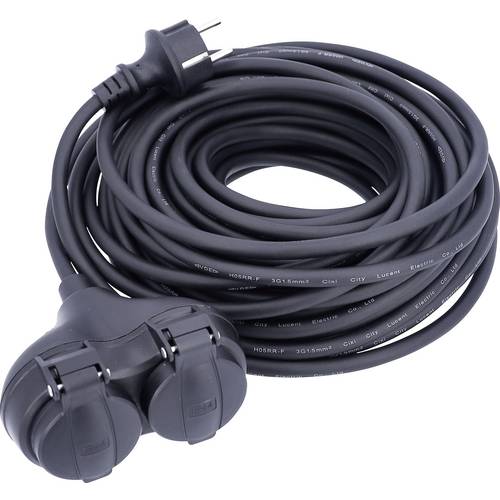 AS Schwabe 60661 Steckdosen-Verteiler Schwarz