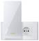 Ein ASUS WLAN-Access Point, an einer Steckdose montiert, zeigt ein modernes, minimalistisches Design.