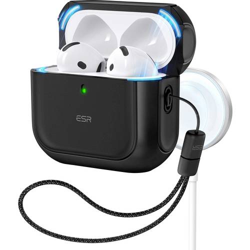 Thumbnail - ESR Orbit Hybrid HaloLock Kopfhörer Tasche Passend für (Kopfhörer):In-Ear-Kopfhörer Schwarz