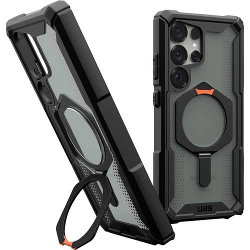 Urban Armor Gear Plasma XTE Outdoorcase Samsung Galaxy S25 Ultra Schwarz, Orange Induktives Laden, Standfunktion, Stoßfe...