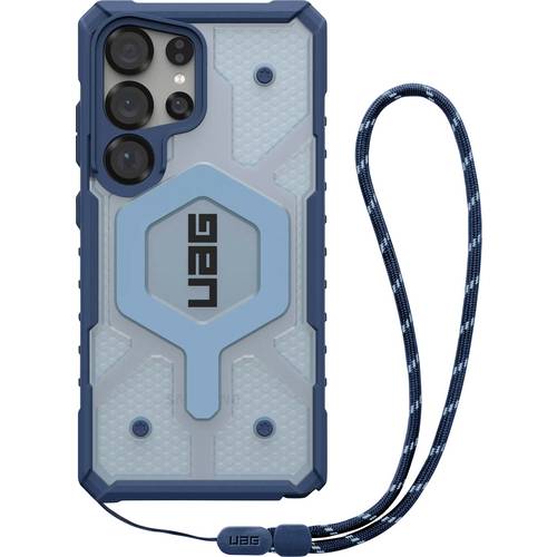 Urban Armor Gear Pathfinder Outdoorcase Samsung Galaxy S25 Ultra Blau, Transparent Induktives Laden, Mit Handschlaufe, S...