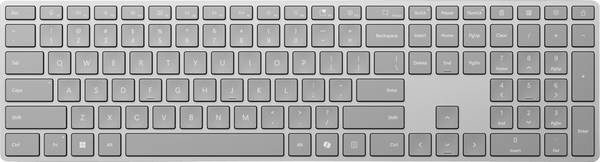 Microsoft MS Srfc Keyboard Bluetooth gray DE COMM Tablet-Tastatur Passend für Marke (Tablet): Microsoft Android™, Apple iOS®, Windows®