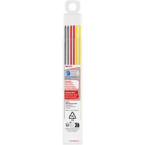 Thumbnail - Edding Baumarker Sortiert 6er-Pack 4-8881-6999 Ersatzspitze Gelb, Blau, Rot 1 Set