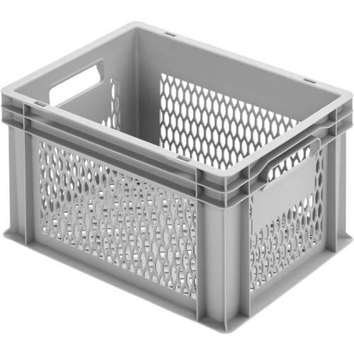 Alutec 75045 Kunststoffbox vergittert (B x H x T) 400 x 235 x 300 mm Grau 1 St.