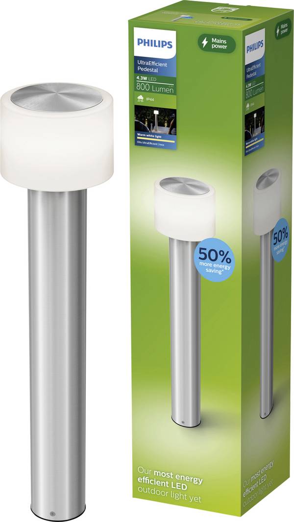 Philips LED 929004141101 Otis LED-Außenstandleuchte   LED LED fest eingebaut 4.3 W Edelstahl