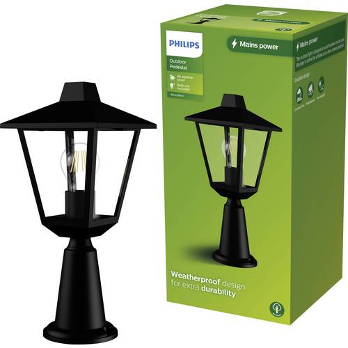 Philips LED 929004141501 Kinno Außenstandleuchte E27 Schwarz