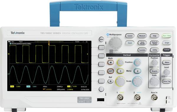 Tektronix TBS1052C-EDU Digital-Oszilloskop 50 MHz 2-Kanal 1 GSa/s 20 kpts Digital-Speicher (DSO) 1 St.