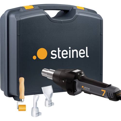 Steinel Heißluftpistole HM 2620 E Set, 2300 W Stab-Heißluftgebläse, 50°-700°C, LCD-Display, Loc-Funktion, 3m Kabel