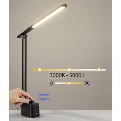 Sygonix SY-6770690 LED-Schreibtischleuchte LED LED EEK: F (A - G) Schwarz-9