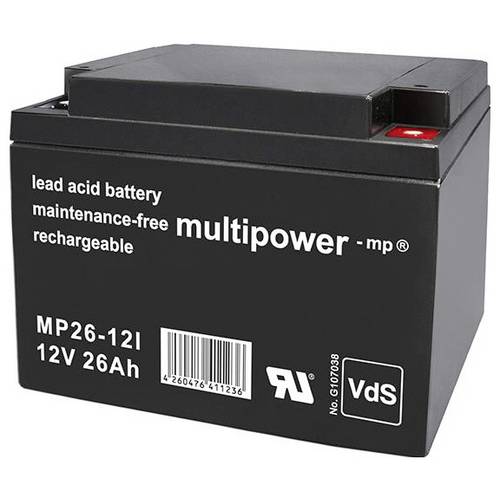Thumbnail - Multipower MP26-12I / 12V 26Ah Blei Akku AGM mit VdS Zulassung