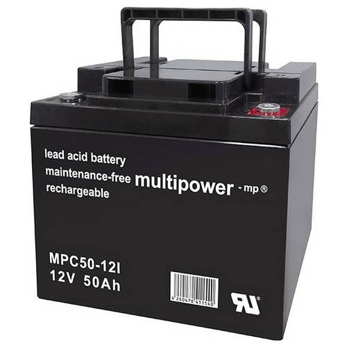 Thumbnail - multipower MPC50-12I 117756 Bleiakku 12 V 50 Ah Blei-Vlies (AGM) (B x H x T) 199 x 171 x 166 mm M6-Schraubanschluss Zykl...