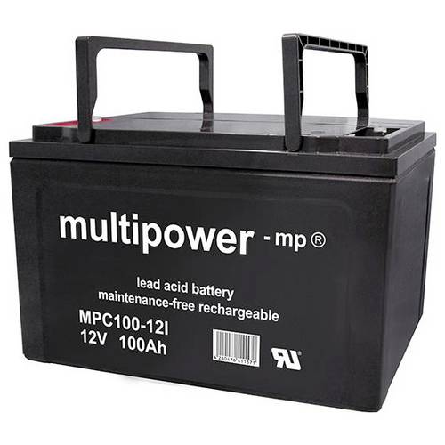 Thumbnail - multipower MPC100-12I 117751 Bleiakku 12 V 100 Ah Blei-Vlies (AGM) (B x H x T) 338 x 217 x 170 mm M6-Schraubanschluss Zy...