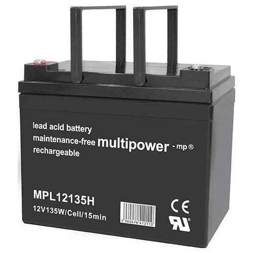 Thumbnail - multipower MPL12135H 149753 Bleiakku 12 V 36 Ah Blei-Vlies (AGM) (B x H x T) 197 x 168 x 131 mm M5-Schraubanschluss Wart...